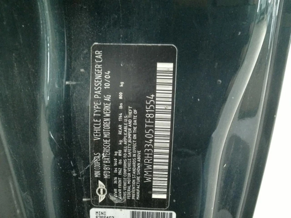 Motor De Arranque Convertible Para 02-08 MINI COOPER 104777547 Foto 1 de 4