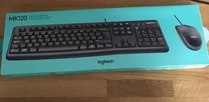 Logitech MK120 Wired Keyboard & Mouse Combo for Windows UK layout - Afbeelding 1 van 3