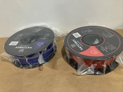 2 HATCHBOX PLA 1.75 mm 3D Printer Filaments in Blue & Red, 1kg Spools Each - Image 1 of 4