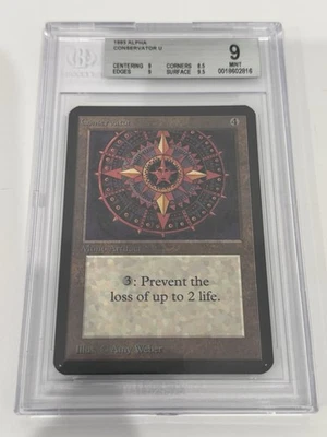 MTG Alpha Conservator BGS 9 Beckett Graded Magic the Gathering - Image 1 of 2