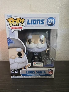 Funko POP! Figura de fútbol americano NFL Detroit Lions 2024 Santa #271 - Imagen 1 de 6