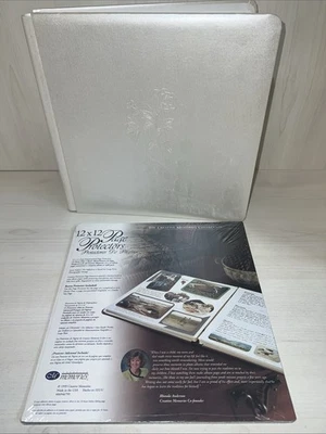 Creative Memories White Rose Wedding Album 12"x12" w/Pages & Protectors - Image 1 of 3