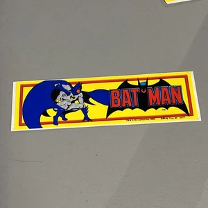 Vtg Batman Bumper Sticker 1982 Ready To Strike - Picture 1 of 2