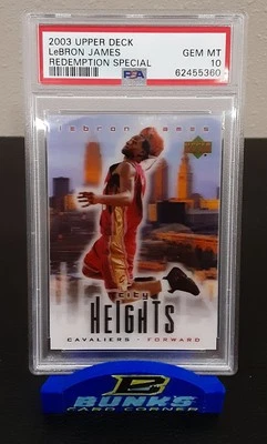 LEBRON JAMES 2003 Upper Deck "City Heights" SP Rookie Card PSA 10 RC LAKERS - Image 1 of 2