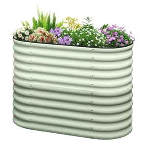 Raised Garden Bed 2.85 ft Tall 6 in 1 Galvanized Planter Garden Box Outdoor f... - Picture 1 of 9