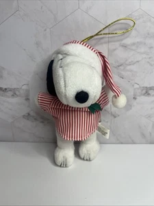 Peluche súper lindo Kurt Adler Snoopy 5 1/2 pulgadas adorno de Navidad - Imagen 1 de 4
