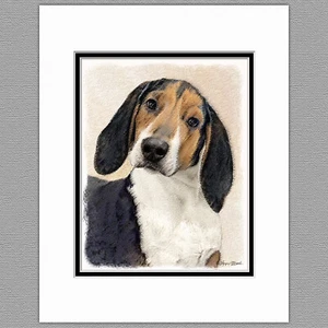 Caminante de árboles Coonhound perro impresión artística original 8x10 mate a 11x14 - Imagen 1 de 1