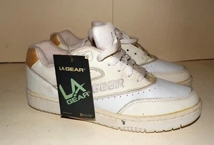 Vintage LA Gear 2000 Women’s Leather White Court LO Sneakers Shoes Size 8 - Picture 1 of 5