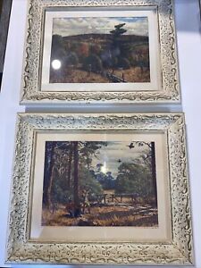 2 - Vintage AIDEN LASSELL RIPLEY “Grouse on the Wing!” & “Wild Turkey”Framed