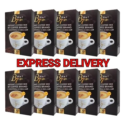 B7 Coffee 24 in 1 Instant Mix Premium Extract Immune Support Sugar Free X10 Box - Image 1 of 4