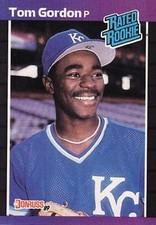 1989 Donruss 45 Tom Gordon  RC Period after Inc. One Asterisk Kansas City Royals