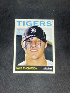 Jake Thompson 2013 Topps Heritage Minors #65 GCL Tigers Autographed Signed Card