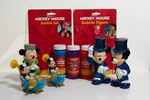 Vintage Disney Tootsie Toys Manual Bubble Blowers Lot of 5 Mickey & Minnie - Picture 1 of 11