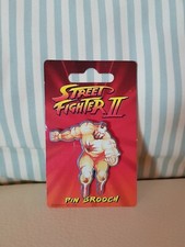 Zangief STREET FIGHTER 2 II BROOCH LAPEL PIN BADGE CAPCOM 1991 collector's item