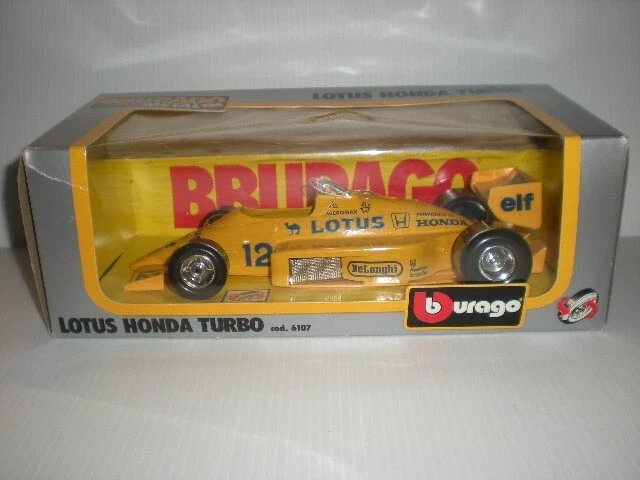 BURAGO SCALA 1/24 CODICE 6107 LOTUS HONDA CAMEL TURBO n° 12  IN SCATOLA - Immagine 1 di 1