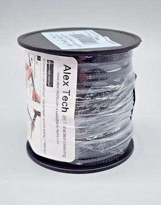 Tubo de cable protector funda trenzada para mascotas Alex Tech de 1/4 pulgadas 100 pies Foto 1 de 4