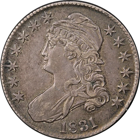1831 Bust Half Dollar Choice XF+ 0-102 R.1 Great Eye Appeal Nice Strike Cover