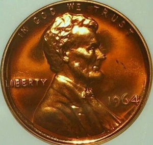 1964-P Lincoln Memorial Cent - PROOF STRIKE - ANACS PF66 RED - Free Shipping - Picture 1 of 4