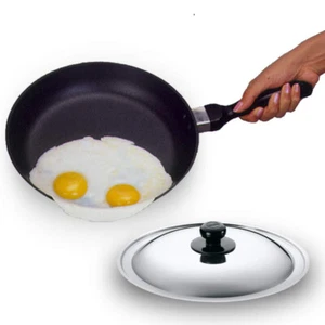 Futura Nonstick 22cm 3.25 mm Frying Pan/Fry Pan/Skillet With Lid Kitchen Utensil - Picture 1 of 8