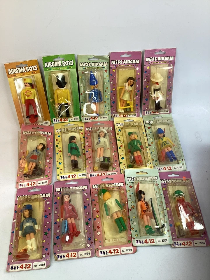 LOTE DE 15 FIGURAS DE ACCIÓN GRIEGAS VINTAGE AÑOS 80 Miss AIRGAM+BOYS JUGUETE PYRO PLAST 3" (K4) Foto 1 de 4