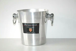 ICE BUCKET COOLER  PHILIPPONNAT CHAMPAGNE METAL FRENCH WINE - USED - Picture 1 of 6