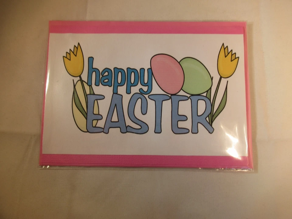HAPPY EASTER GREETING CARD WITH ENVELOPE #2 - Image 1 of 1