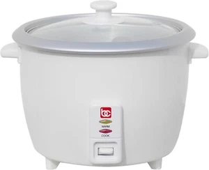 Bene Casa RiceCooker with Glass Lid Nonstick Aluminum Inner Pot keeps 12 Hr warm - Picture 1 of 3