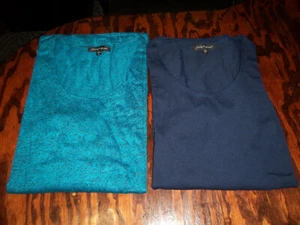 2 Slinky Marke Damen 3/4 Ärmel Pullover Tunika Oberteil Large Brandneu - Bild 1 von 4