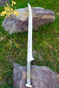 Custom Handmade Film Replik Schwert Thranduil Schwert Stahlschwert mit Wandhalterung - Bild 1 von 3