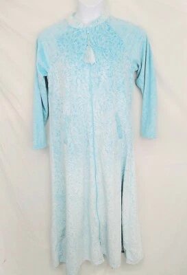 Soft Surroundings Blue Size M Maxi House Dress Gown Coat S Womens Pajama Robe - Image 1 of 4