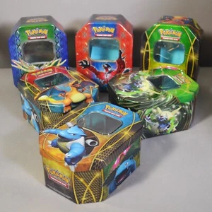 Pokemon Gaming Empty Card Collector Tin Box Medium 2014 - Your Choice - Picture 1 of 42