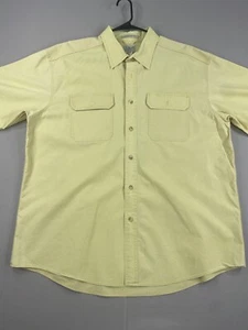 Vintage L.L. Camisa Bean Para Hombre XL Extra Grande Amarilla Calce Tradicional Manga Corta - Imagen 1 de 12