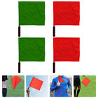  4 Pcs School Referee Flag Referees Conducting Flags Football Running