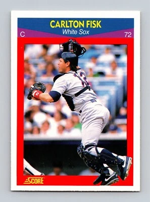 Carlton Fisk 1990 Score 100 Superstars #70 MINT - Image 1 of 2