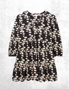 Ex White Stuff Women’s ¾ Sleeve Cotton Abstract Tunic in Black Multi (Defect) - Picture 1 of 4