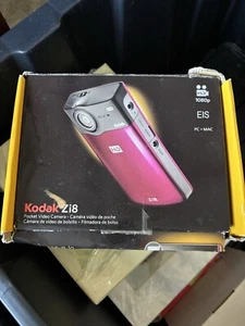 Kodak Zi8 Pocket Video Photo Digital Camera Camcorder 1080P HD Black Tested - Picture 1 of 9