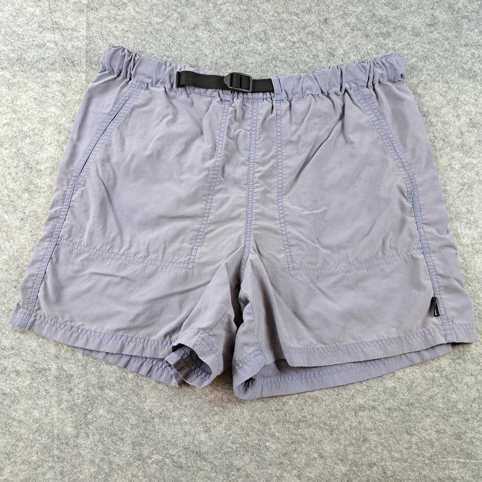 复古巴塔哥尼亚短裤女式大号紫色尼龙腰带户外远足 — 第 1/4 张图片