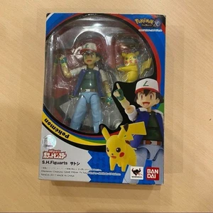 Figura de acción Bandai S.H.Figuarts Pokemon Satoshi Ash Pikachu con caja de JP F/S - Imagen 1 de 5