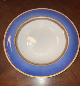 Faberge Athena blau und goldrand Suppenschüssel 9 1/4" schöner Zustand atemberaubend - Bild 1 von 7