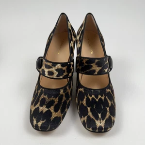 Tuckernuck Velvet Leopard Ellie Mary Jane Block Heels Multicolor Size 8.5 NWT - Picture 1 of 14
