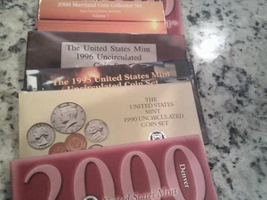 15 Uncirculated Mint Set 11 Different years - Picture 1 of 5