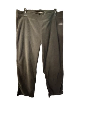 The North Face Womens Wide Leg Fleece Pants Size XL Black Adjustable Waist - Image 1 of 4