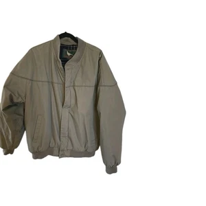 Mens Field And Stream Olive Bomber Jacket Lined Sz X Large - Picture 1 of 6