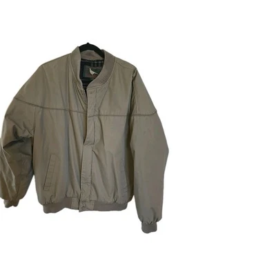 Mens Field And Stream Olive Bomber Jacket Lined Sz X Large - Image 1 of 4
