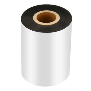 3.15"x984' Wax Thermal Transfer Ribbon, 1 Roll 1" Core Ink Out Ribbon, Black - Afbeelding 1 van 6