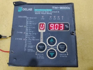 DELAB TM-9000s-U240n-5A Combined Over Current & Earth Fault Relay Tested - Picture 1 of 10