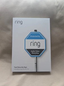 Ring Security Yard Sign Ultra- Reflective Sign With Satin Finish 5565 - NEW - Picture 1 of 2