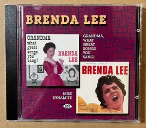 BRENDA LEE "Grandma, What Great Songs You Sang/ Miss Dynamite" '04 Ace CD 2 On 1 - Bild 1 von 4