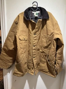 WearGuard Canvas Blanket Lined Corduroy Collar Jacket Made in USA sz XL workwear - Picture 1 of 13