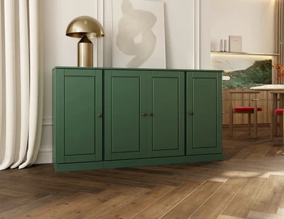 Palace Imports 100% Solid Wood 65" Sideboard Cabinet, 4 Raised Panel Wood Doors - Image 1 of 4